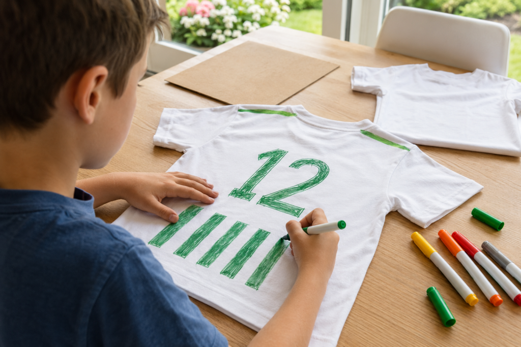 fussball kindergeburtstag trikot bemalen.webp
