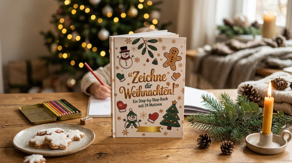 Zeichne dir Weihnachten - das Weihnachtsbuch für Kinder mit Zeichenspaß für die Adventszeit cozy emotional christmas scene with a be 0bhs8wslvpcmtir 9hvz g afds4sdeqm2krfzmi6t75g cover hd