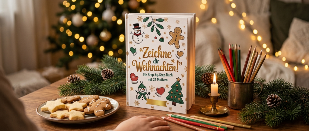 Zeichne dir Weihnachten - das Weihnachtsbuch für Kinder mit Zeichenspaß für die Adventszeit Buchvorstellung von "Zeichne dir Weihnachten"