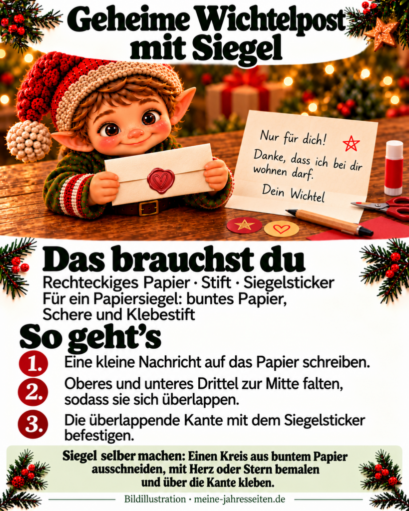 geheime wichtelpost mit siegel