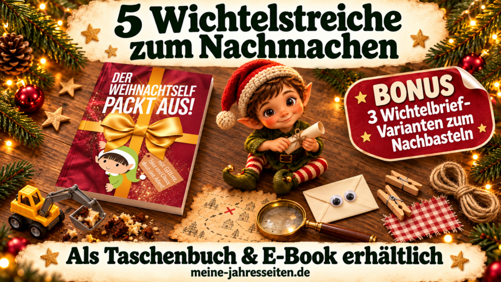 5 einfache Wichtelstreiche für Kinder mit Bastelbonus weihnachtlicher wichtelspaß mit buch und bonus
